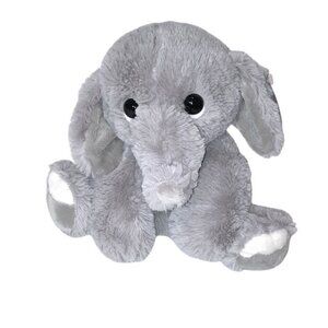 2018 Aurora World Lil Benny Gray Elephant Plush BeanBag Stuffed Toy 8"